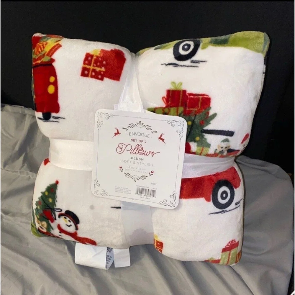 Envogue Holiday Dog Blanket & Pillow Set